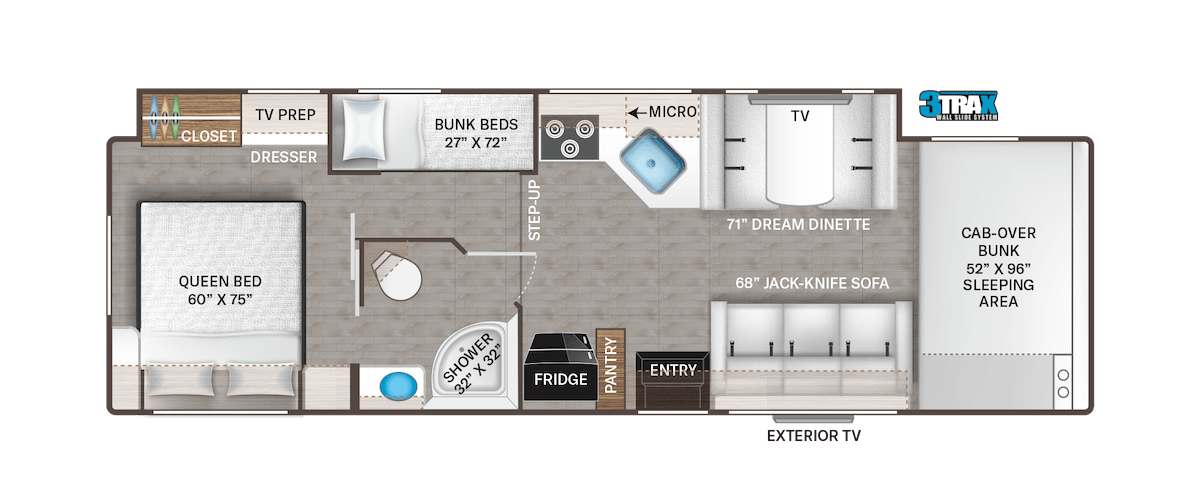 Which Class C RV Sleeps 8?