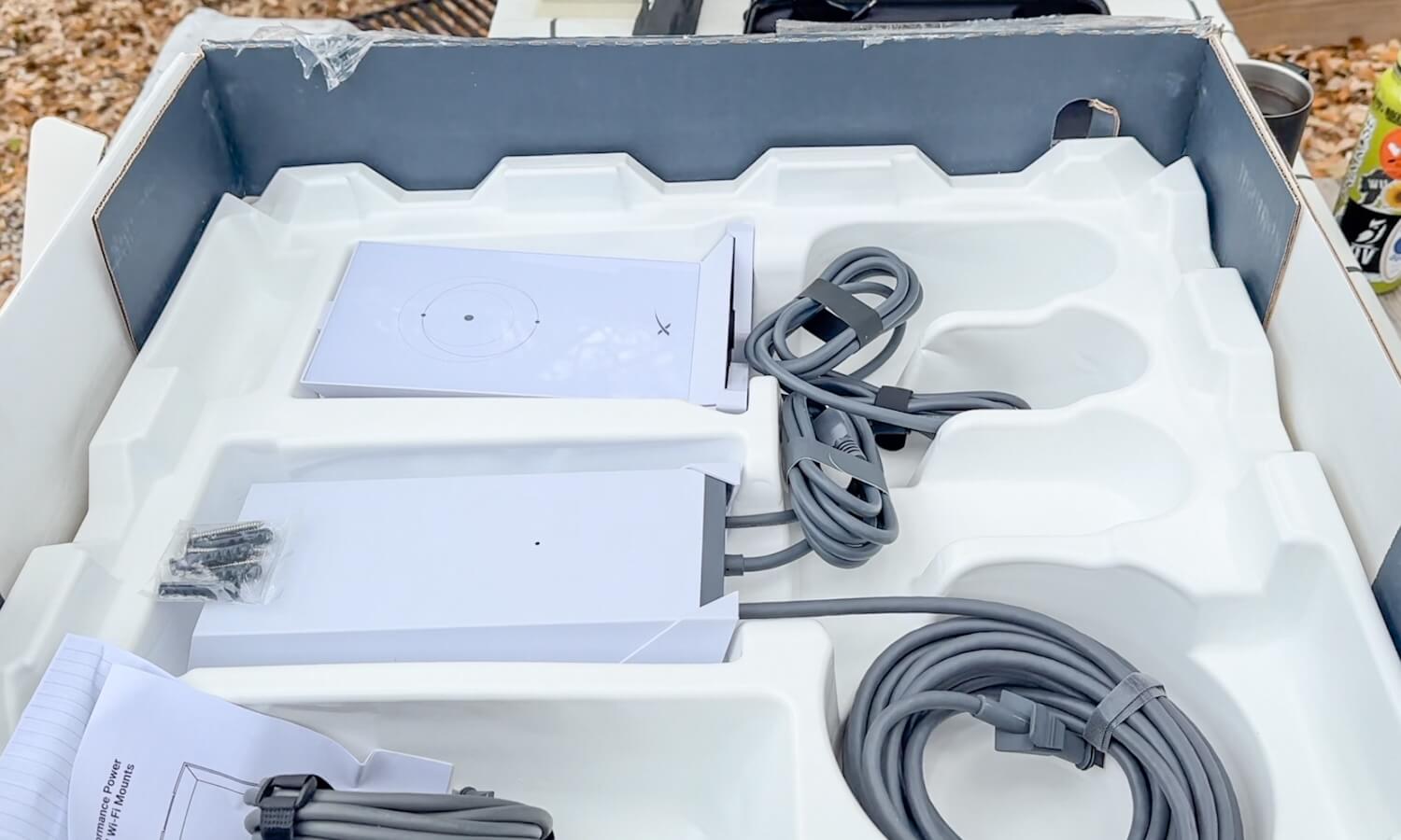 What's in the box of this kit featured in our Starlink for RV review?