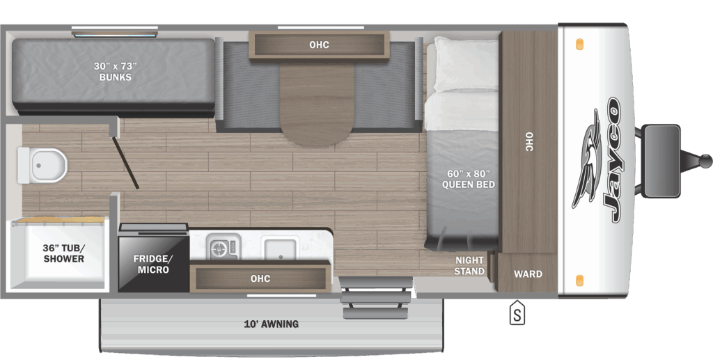 Jay Feather Air 17BHSL floorplan image