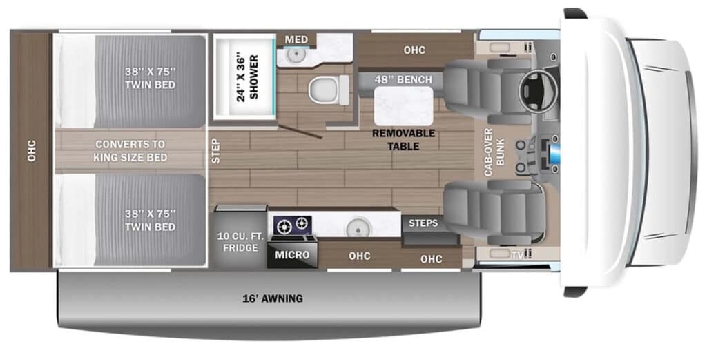 JAYCO_REDHAWK_SE_22TF Floor Plan