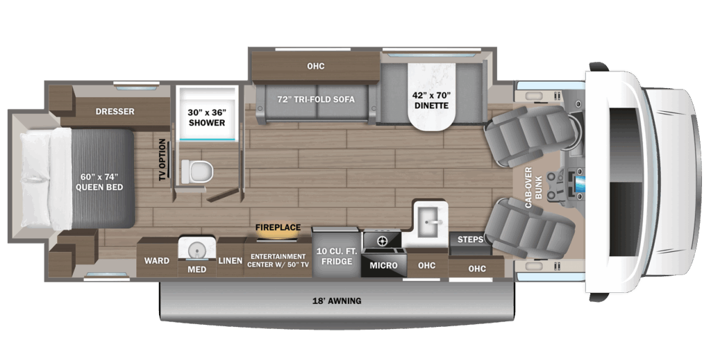 Jayco Greyhawk 30Z floor plan