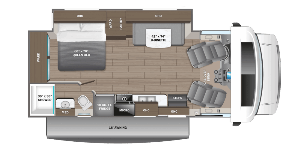 Jayco Redhawk 24B floorplan