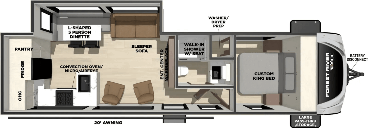Small Rv With Rear Kitchen Top-Rated Rear Kitchen Travel Trailer RVs
