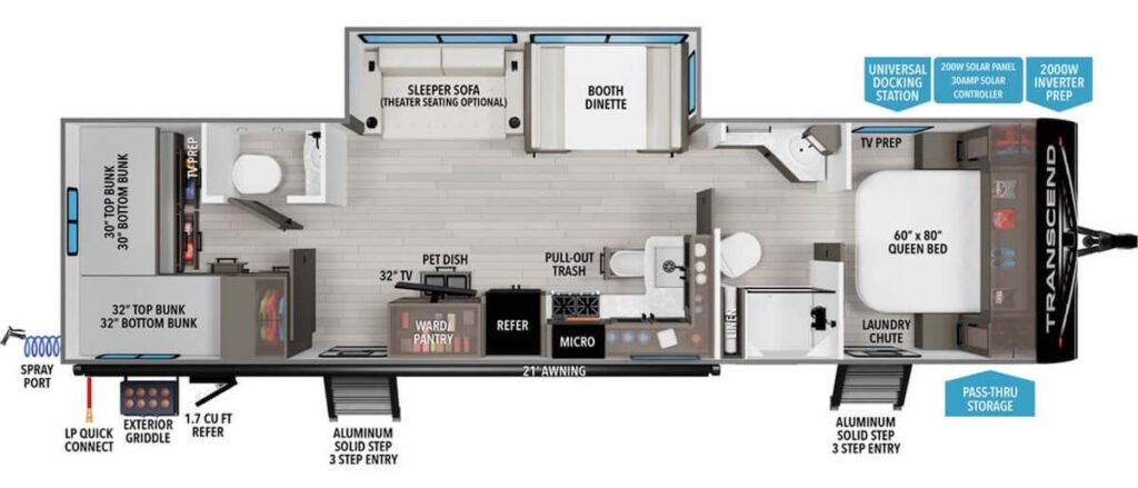 GRAND_DESIGN_TRANSCEND_305BHT Floor Plan