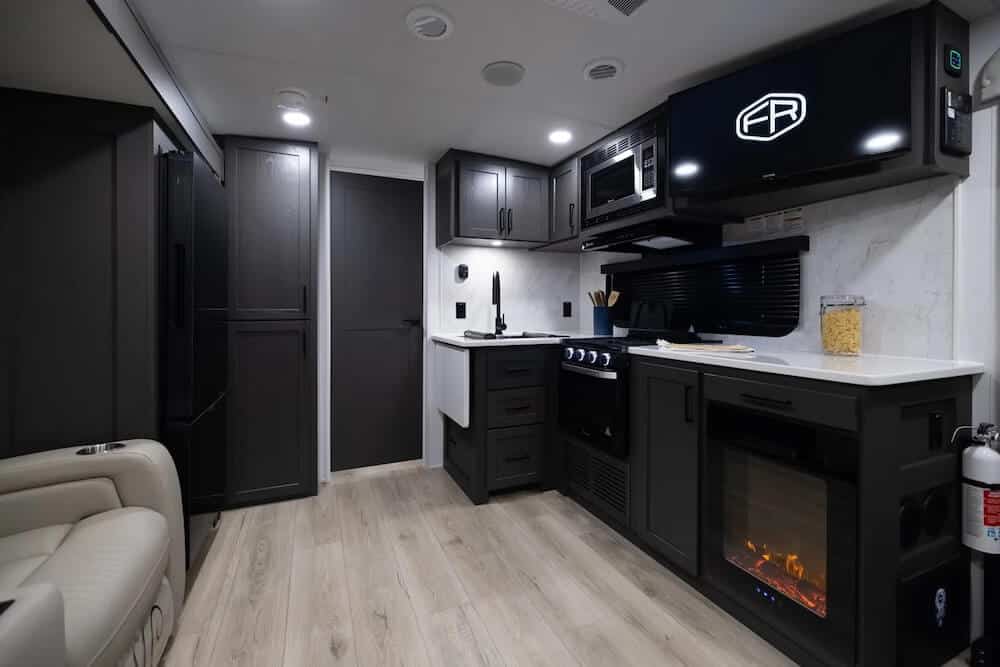 Rockwood-Ultra-Lite-2618RD-Kitchen-Images-by-Forest-River Why a Rear Dinette Travel Trailer?