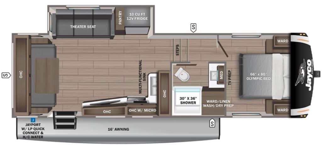 JAYCO_EAGLE_HT_25RUC Floor Plan