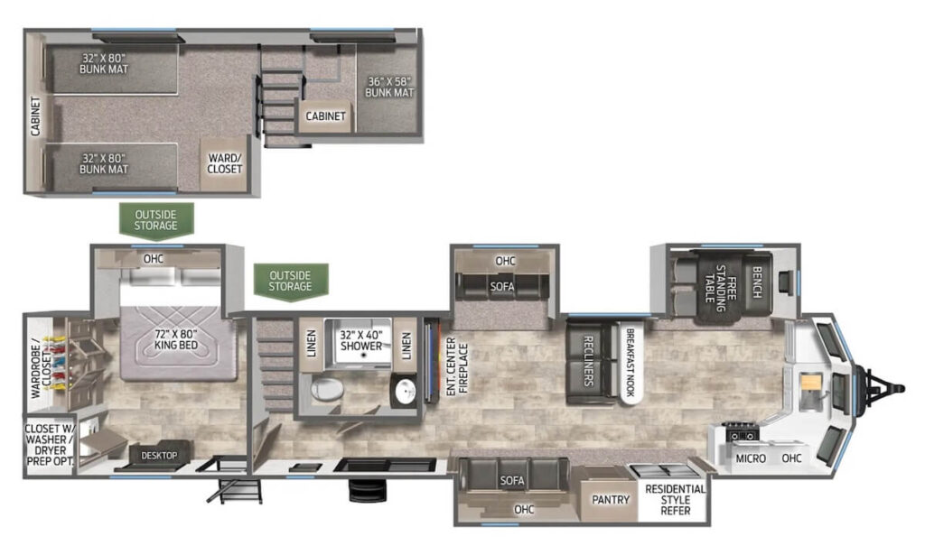FOREST_RIVER_PUMA_403LFT Floor Plan