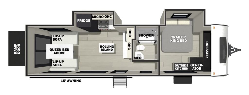 Rogue Armored floor plan overview. 