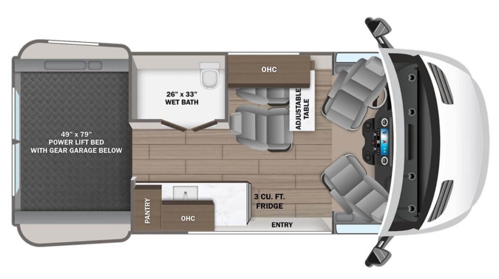 JAYCO TERRAIN 19YG Floor Plan