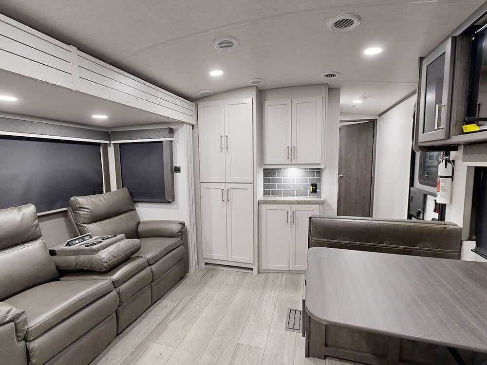 Keystone-Cougar-25MLE-wideliving2 travel trailer with slide out