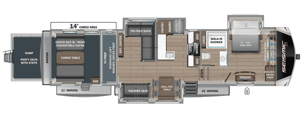 Jayco toy hauler floor plan