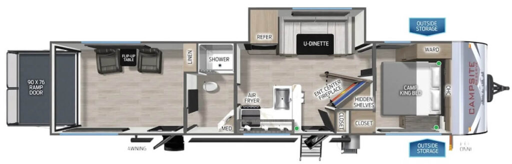 FOREST_RIVER_CAMPSITE_RESERVE_28SW Floor Plan