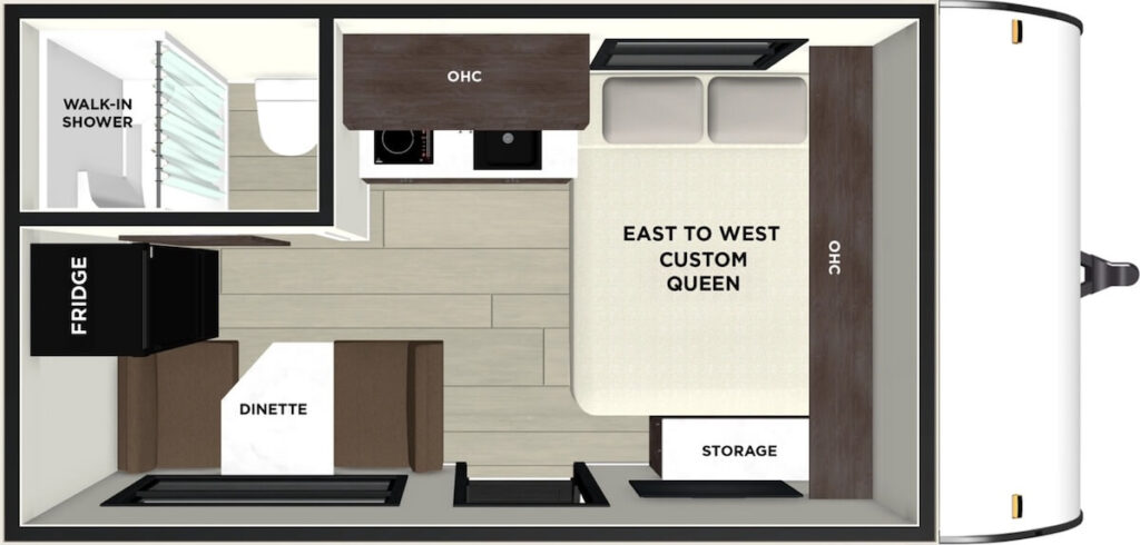 FOREST_RIVER_WILDWOOD_FSX_135ICE Floor Plan best micro campers