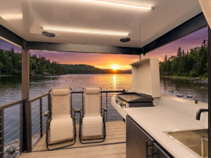 featured 2 travel trailer with patio