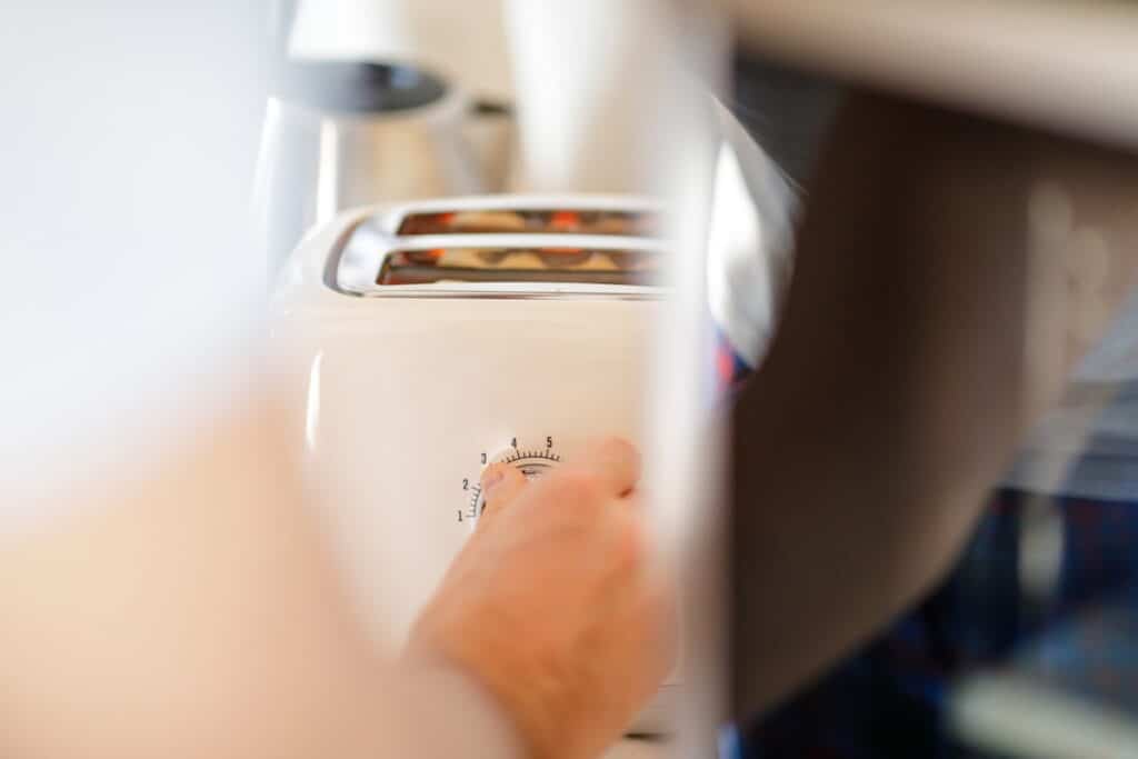 Toaster in RV Kitchen