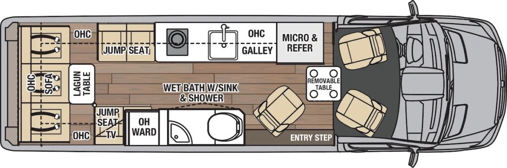 Coachmen Galleria 24T Floor Plan