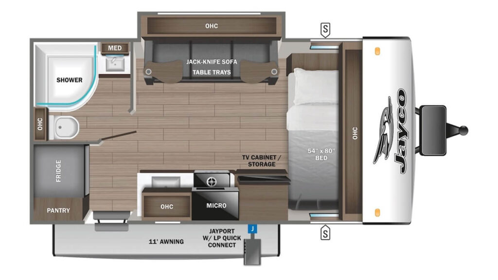 JAYCO_JAY_FEATHER_MICRO_166FBS Floor Plan