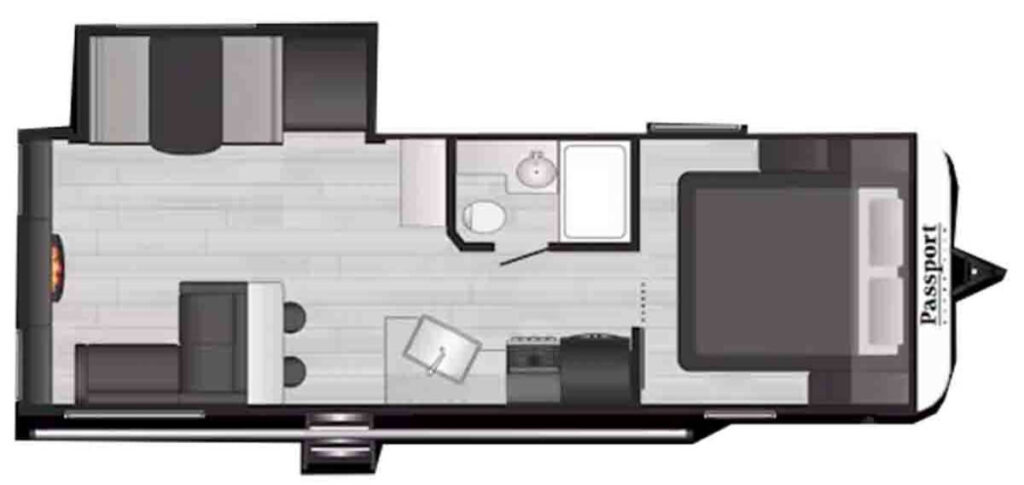 KEYSTONE_PASSPORT_SUPER_LITE_2660RL Floor Plan