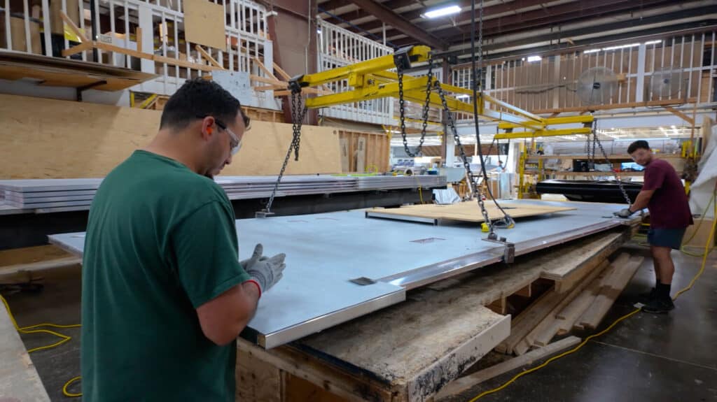 Example of Keystone Cougar HyperDeck flooring construction