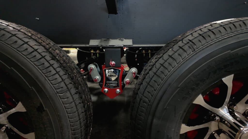 Road Armor suspension on a camper