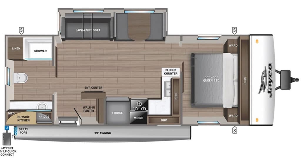 JAYCO_JAY_FEATHER_25RB Floor Plan