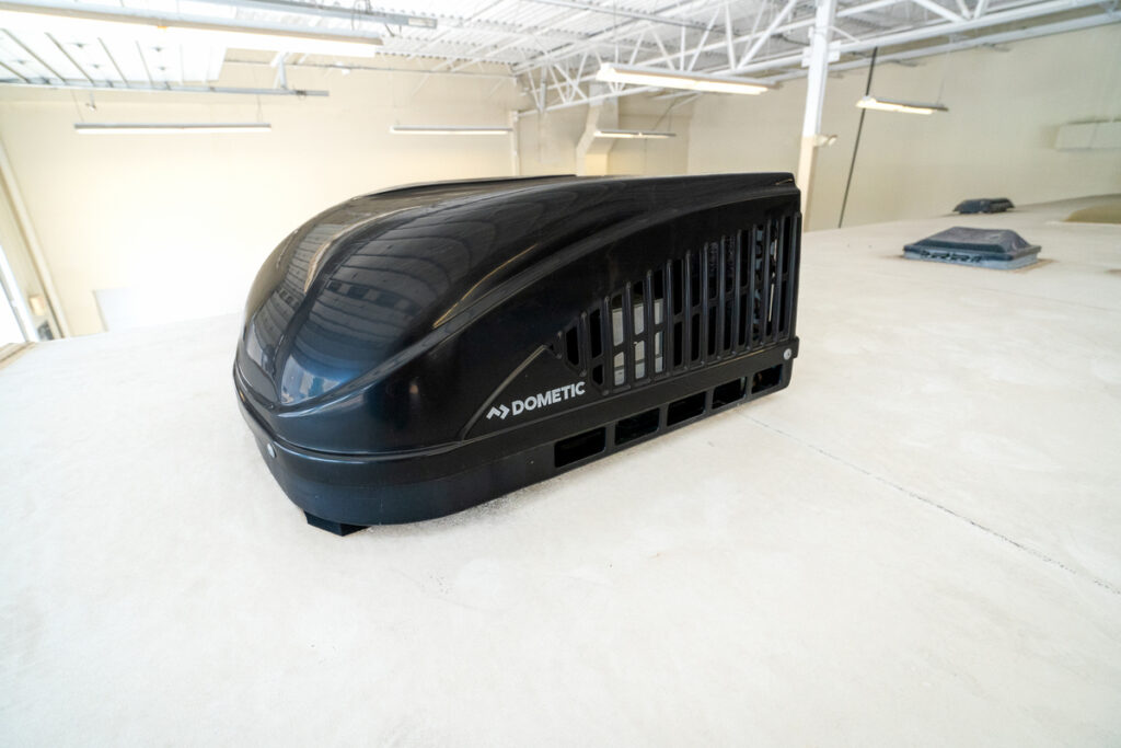 Dometic air conditioner on RV roof