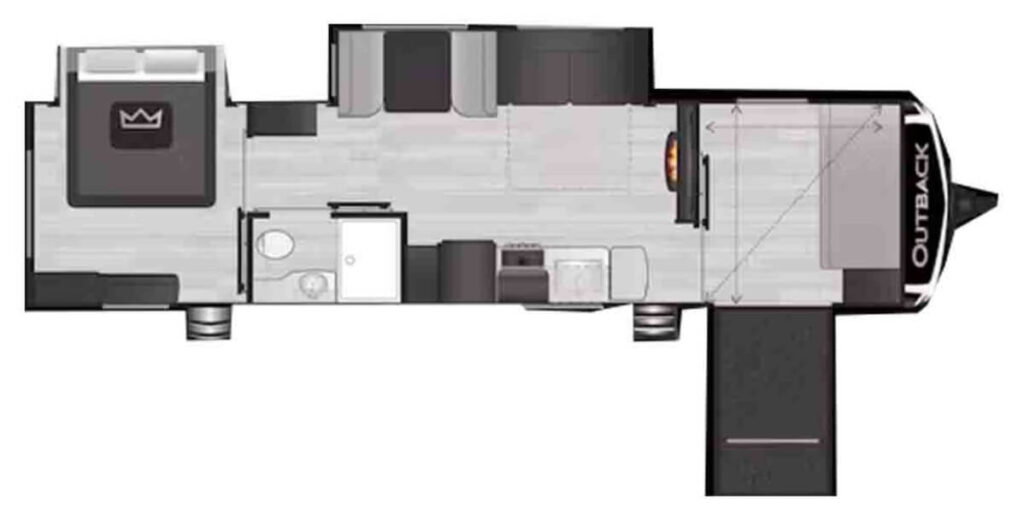KEYSTONE_OUTBACK_342CG Floor Plan-wheelchair-accessible-rv