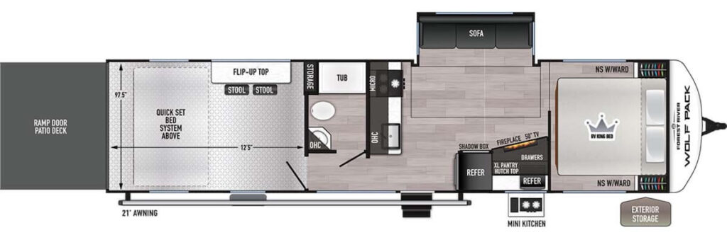 FOREST_RIVER_WOLF_PACK_27_12.5 Floor Plan