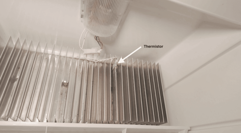 Example of RV fridge thermistor
