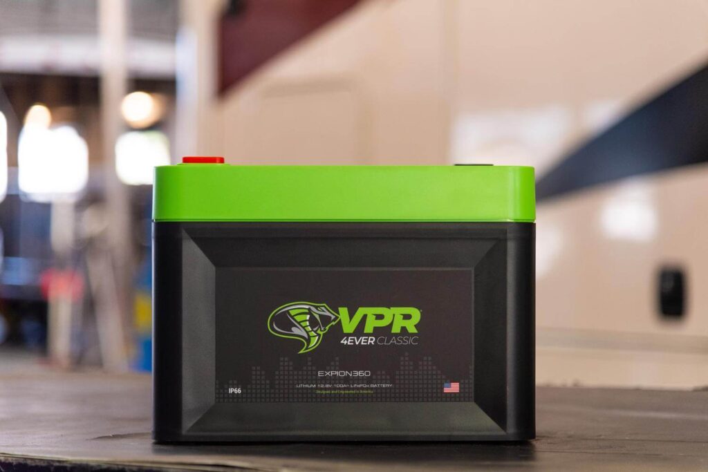 Example of lithium RV battery