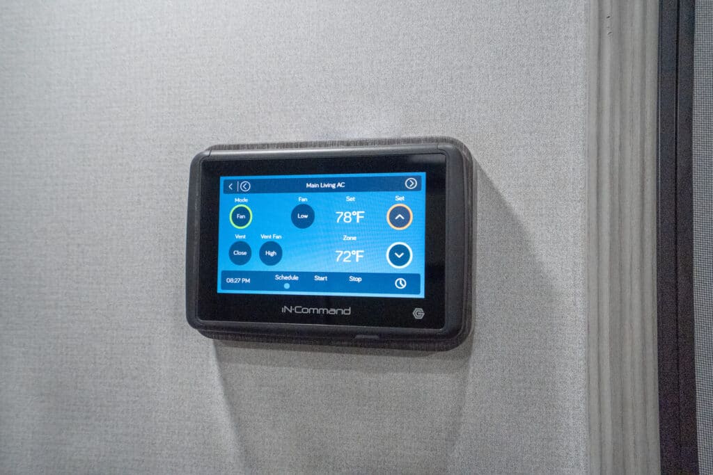Thermostat inside camper