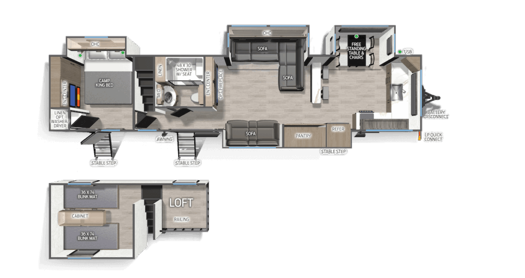 26Campsite Reserve 39LA Floor Plan