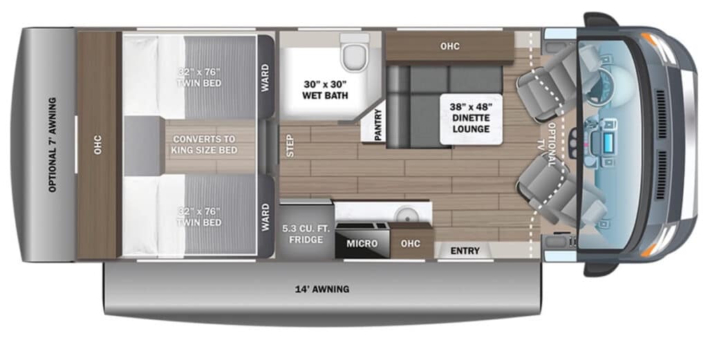 JAYCO_GRANITE_RIDGE_22T Floor Plan