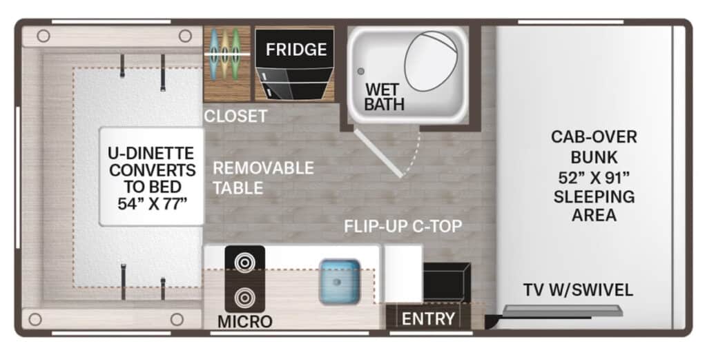 THOR_MOTOR_COACH_COLEMAN_19EZF Floor Plan