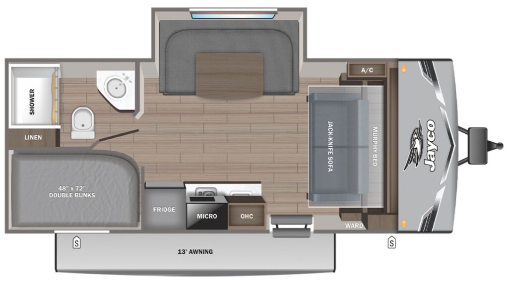 JAYCO_JAY_FLIGHT_SLX_197MBW Floor Plan