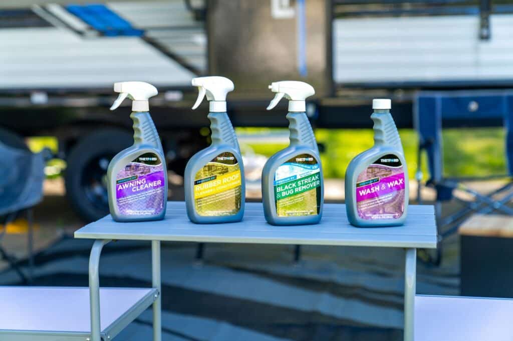 Examples of RV outdoor cleaning products