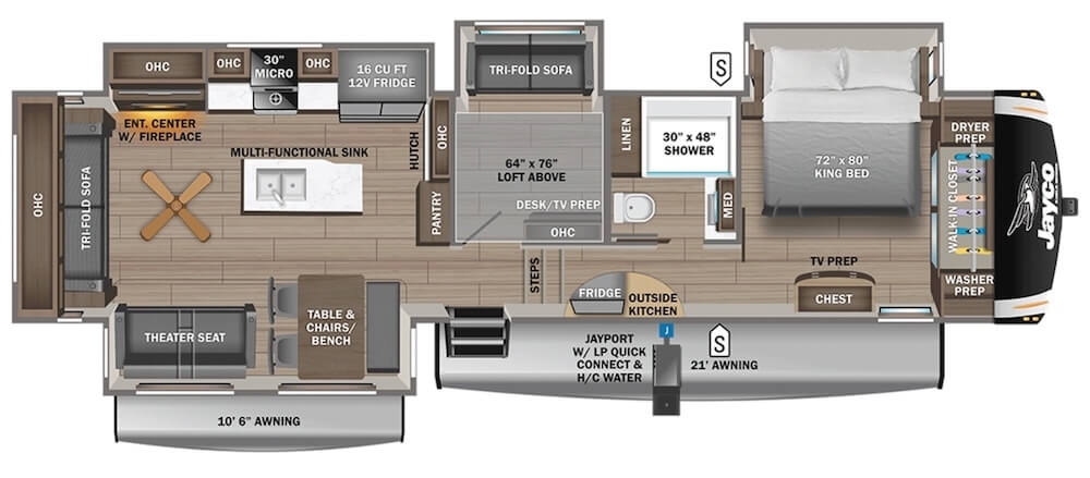 JAYCO_EAGLE_355MBQS Floor Plan