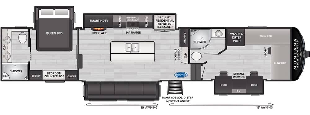 KEYSTONE_MONTANA_HIGH_COUNTRY_397FB Floor Plan