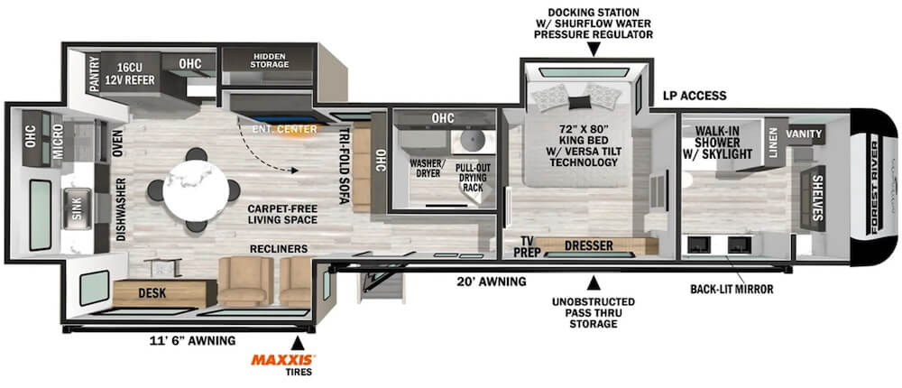 FOREST_RIVER_IMPRESSION_360MYR Floor Plan