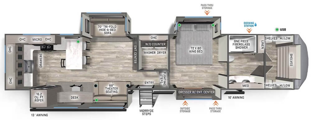 FOREST_RIVER_SIERRA_3800RK Floor Plan