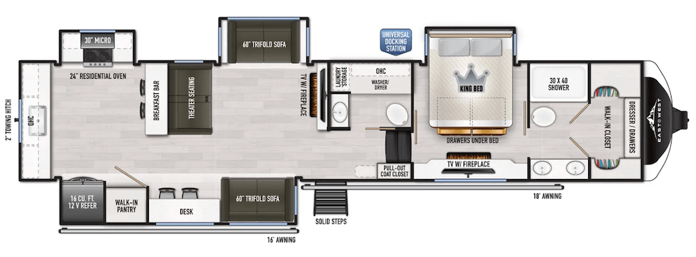 Ahara 395FB Floor Plan