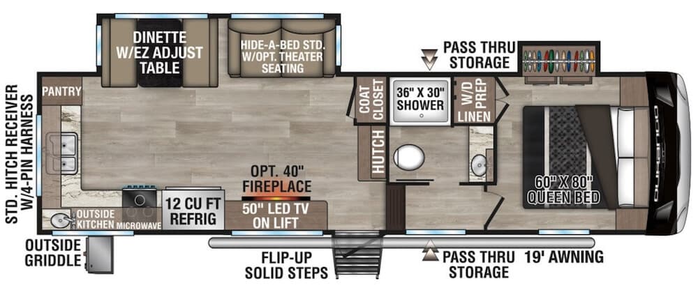 K_Z_DURANGO_HT_240RKD Floor Plan