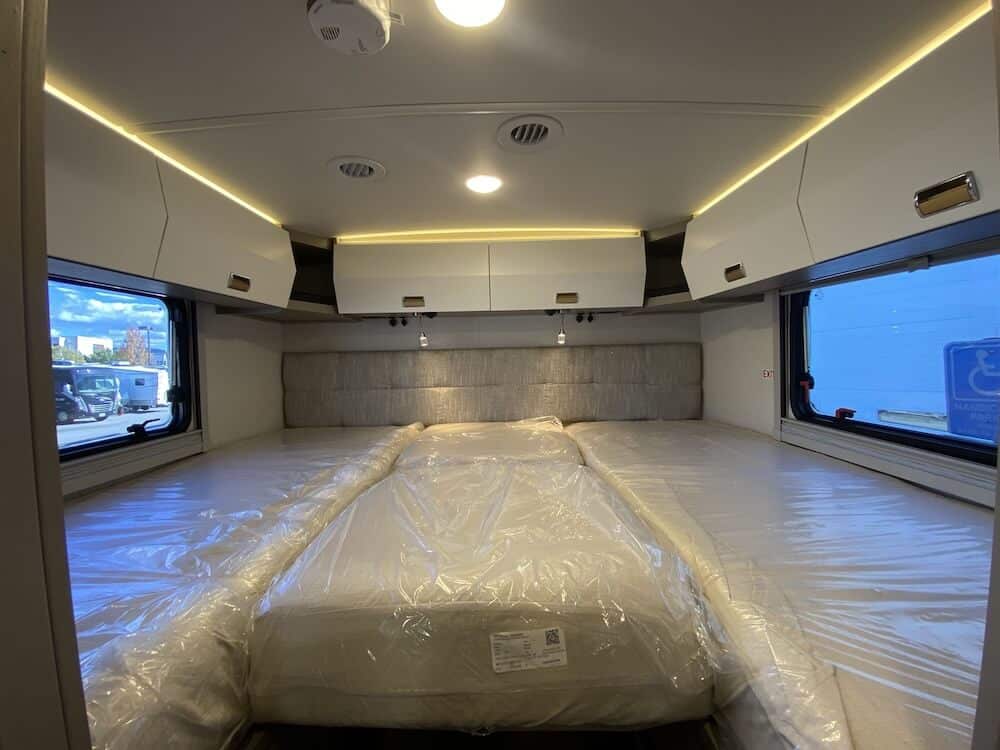 Rear bedroom of the Winnebago View 24R