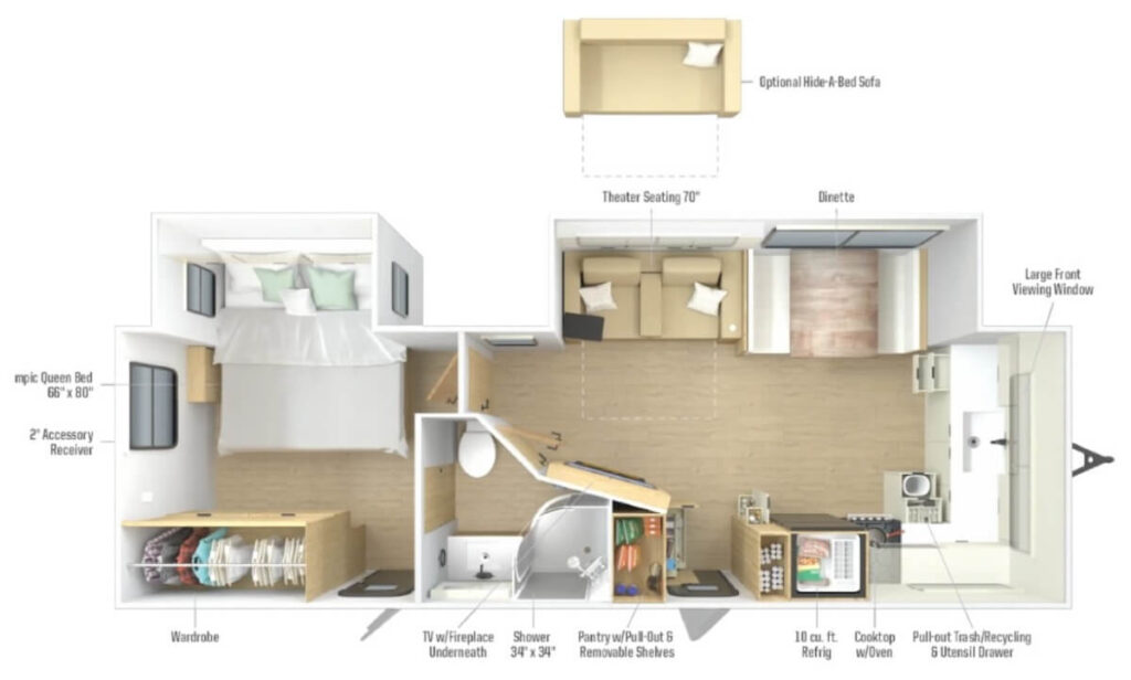 WINNEBAGO_THRIVE_26FKD Floor Plan