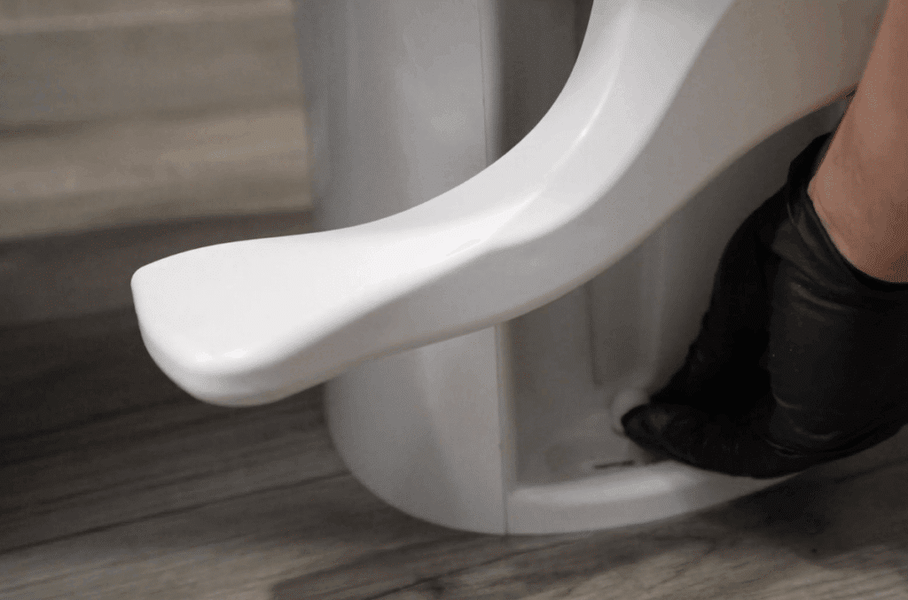 Broken foot pedal RV toilet fix