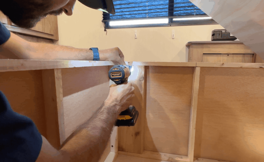 Mounting camper bed lift lower brackets