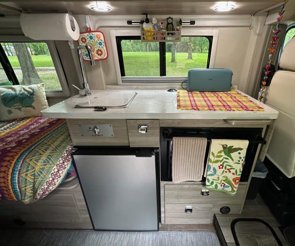 Kerri Cox Travato 59K Interior kitchen