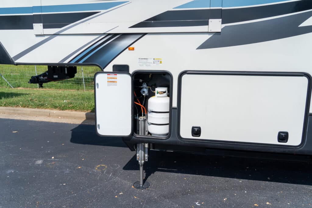 LP cylinders are common RV components