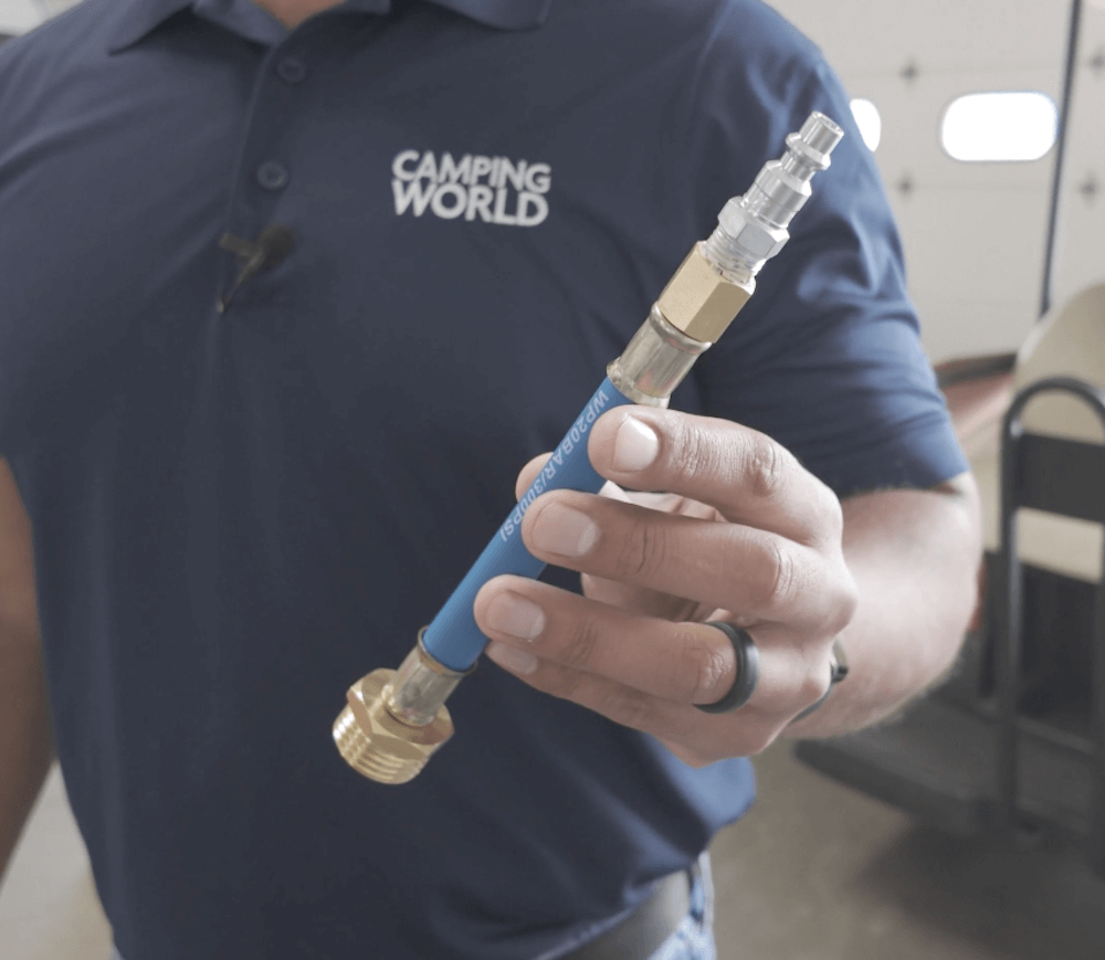Blow out hose for how to blow out rv water lines