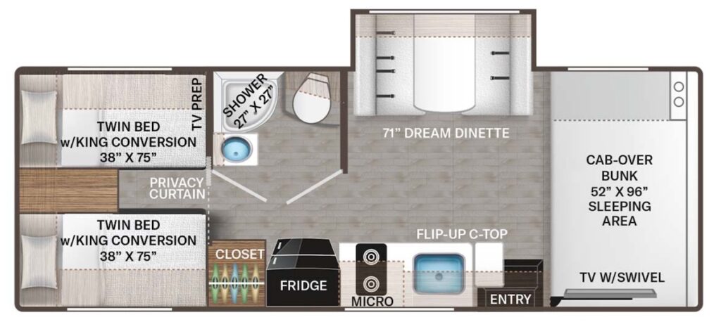 THOR_MOTOR_COACH_EDDIE_BAUER_25EBF Floor Plan